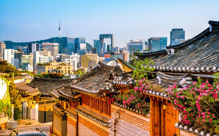 Seoul city skyline